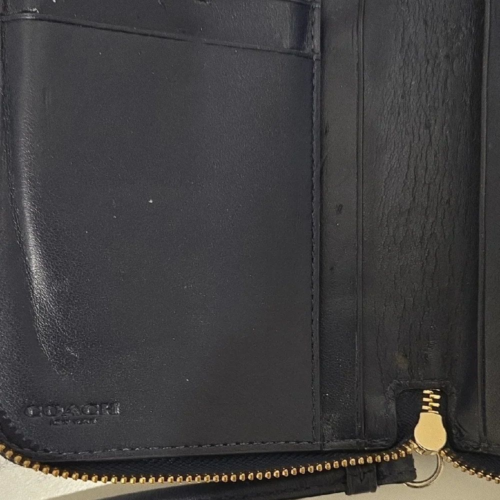 Coach Blue Leather Wristlet - Picture 10 of 14